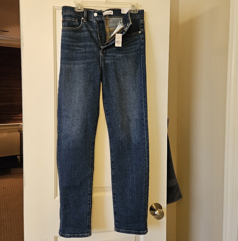 Loft slim high rise tall jean 27 tall